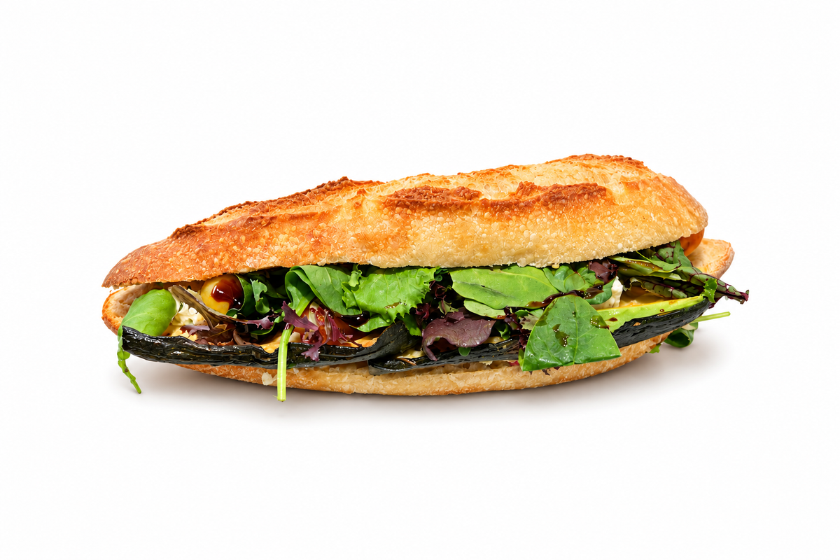 Sandwich Veggie baguette tradition