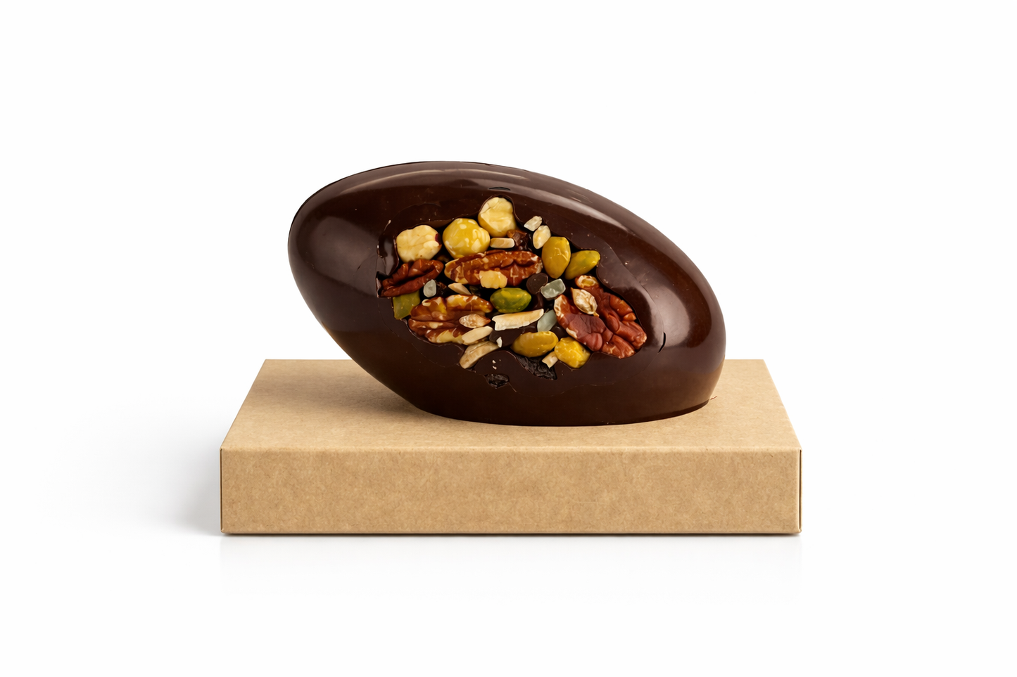 Oeuf 250g Noir Mendiant garni