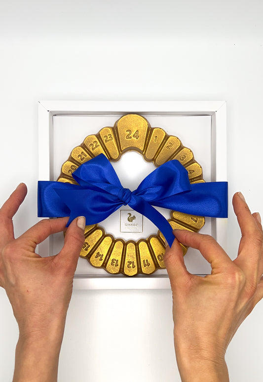 Calendrier chocolat Dulcey fourré praliné coco